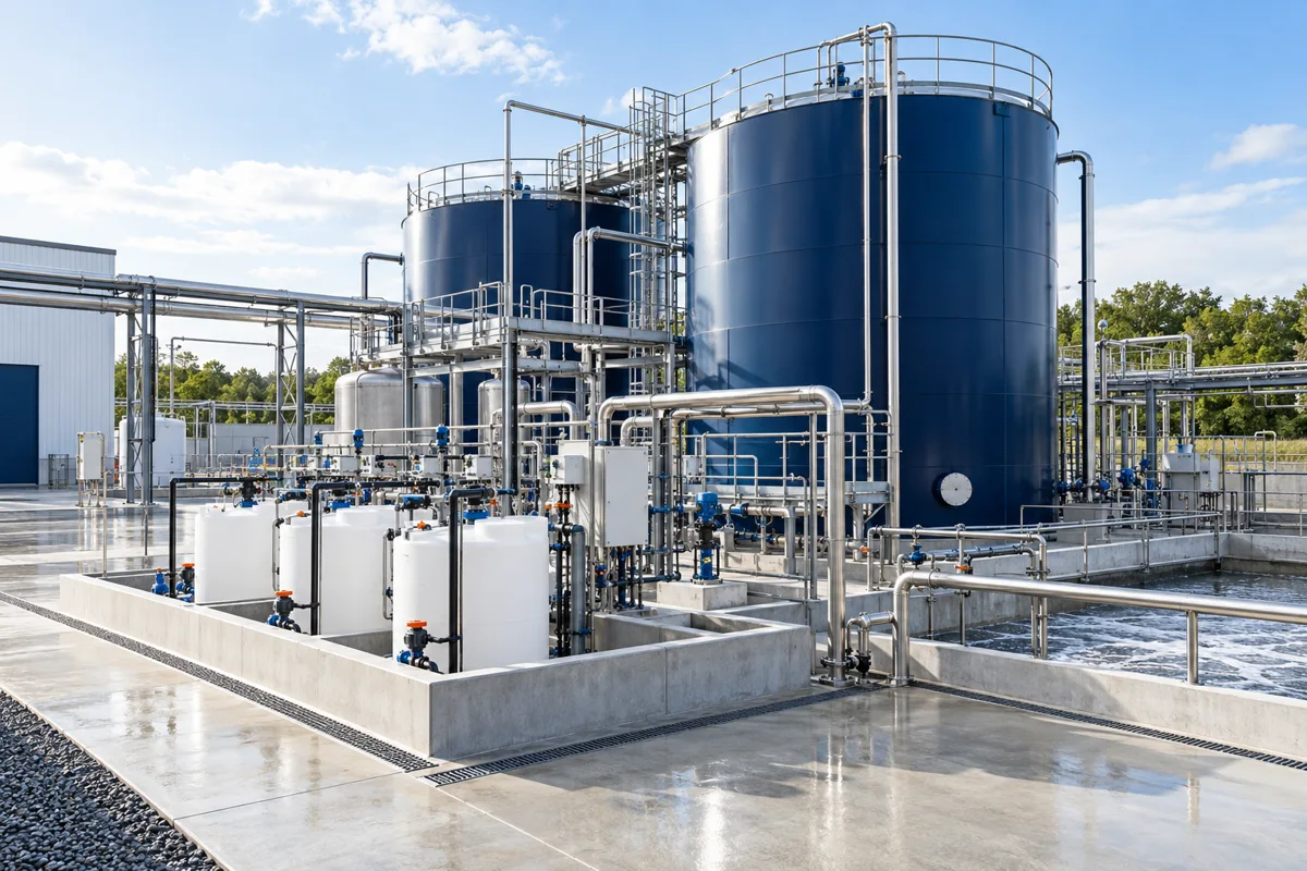 Installation de traitement des effluents industriels