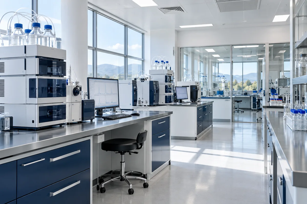 Environnement technique de laboratoire pharmaceutique