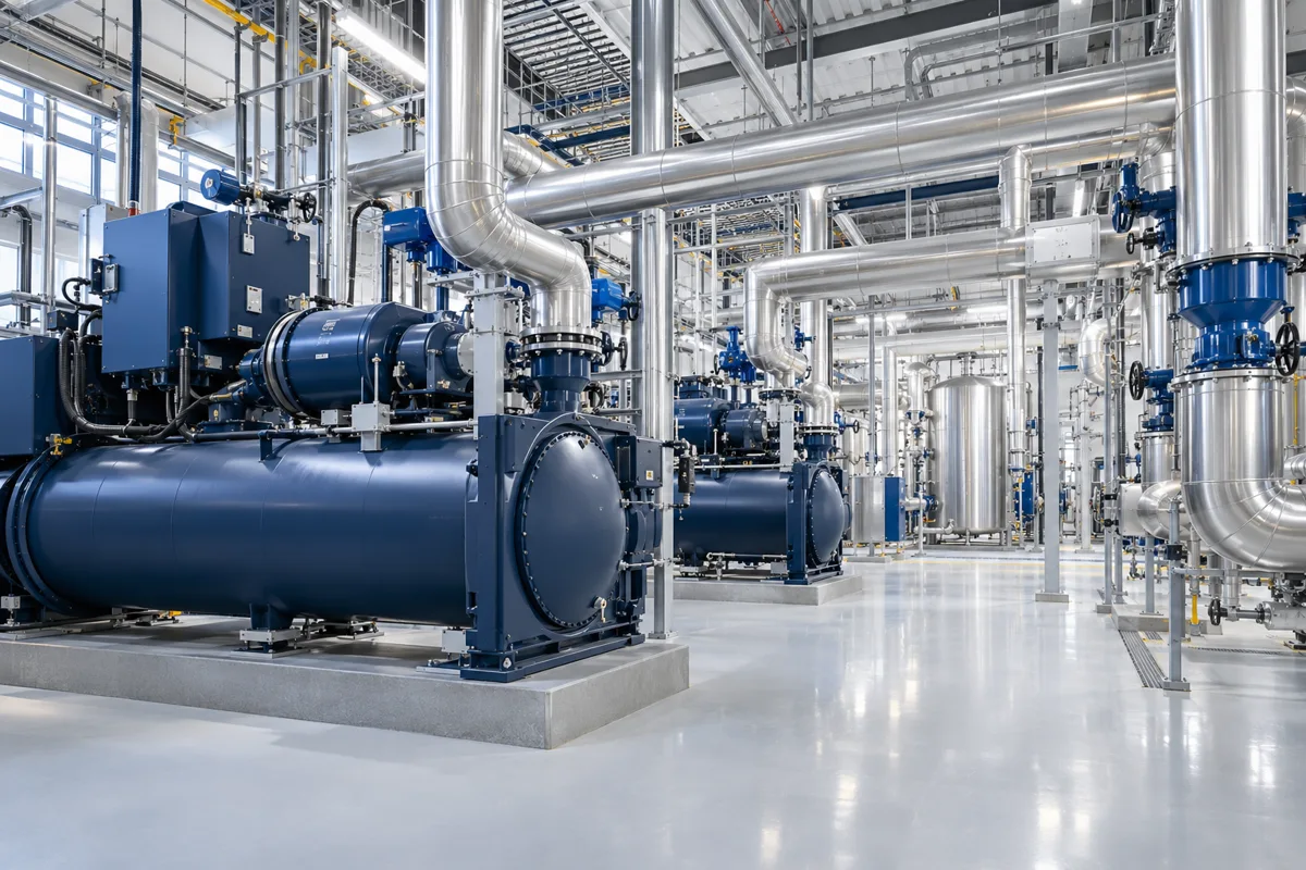Équipements de production des utilités industrielles